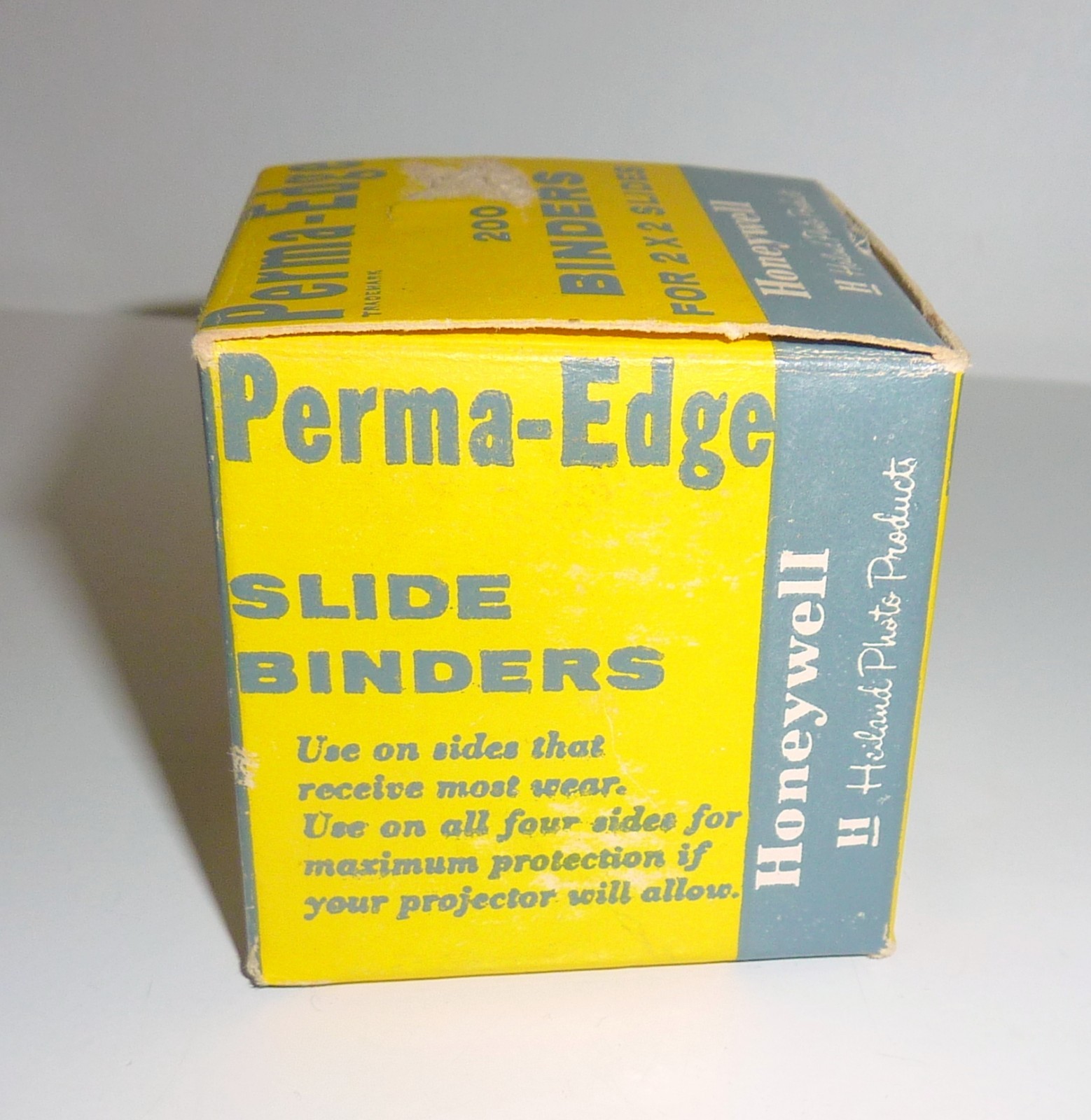 VTG HONEYWELL PERMA-EDGE BINDER SLIDES (200) FOR 2X2 UNUSED IN BOX