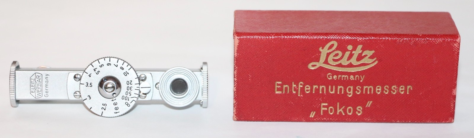 Leica FOKOS Rangefinder VERY NICE In Original Red Box Free USA Shipping