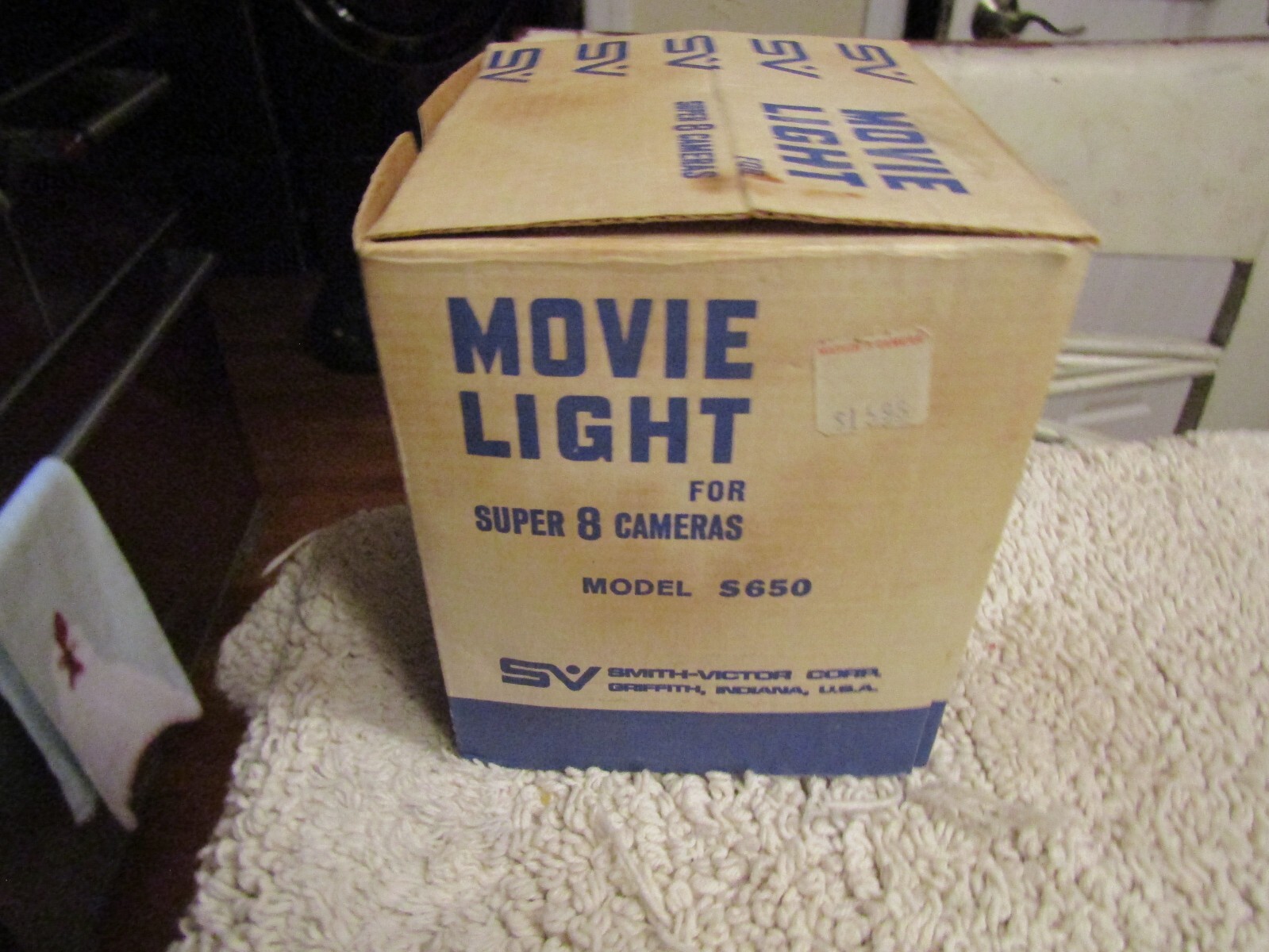 Vintage SV Smith-Victor Movie Light Model S650 for Super 8 Movie Cameras w/ Box