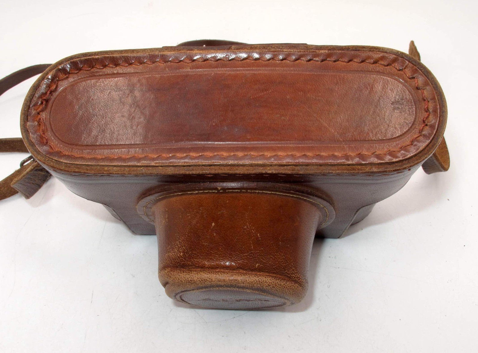 *BEAUTY* ALPA REFLEX BROWN FITTED LEATHER CASE W/FULL STRAP-GREAT CONDITION