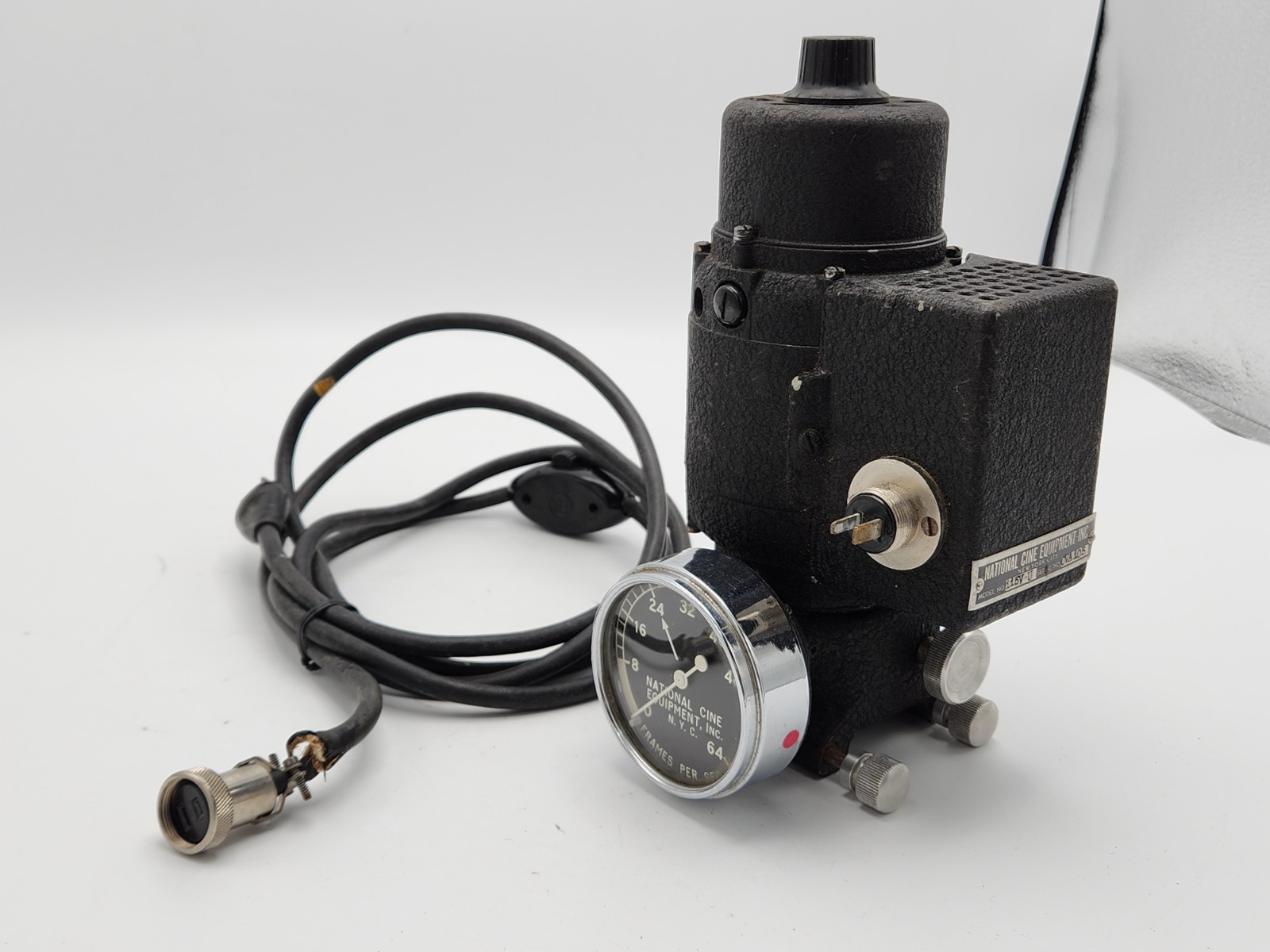 AS-IS Vintage National Cine Equipment Inc NYC 115V-U Movie Camera Motor