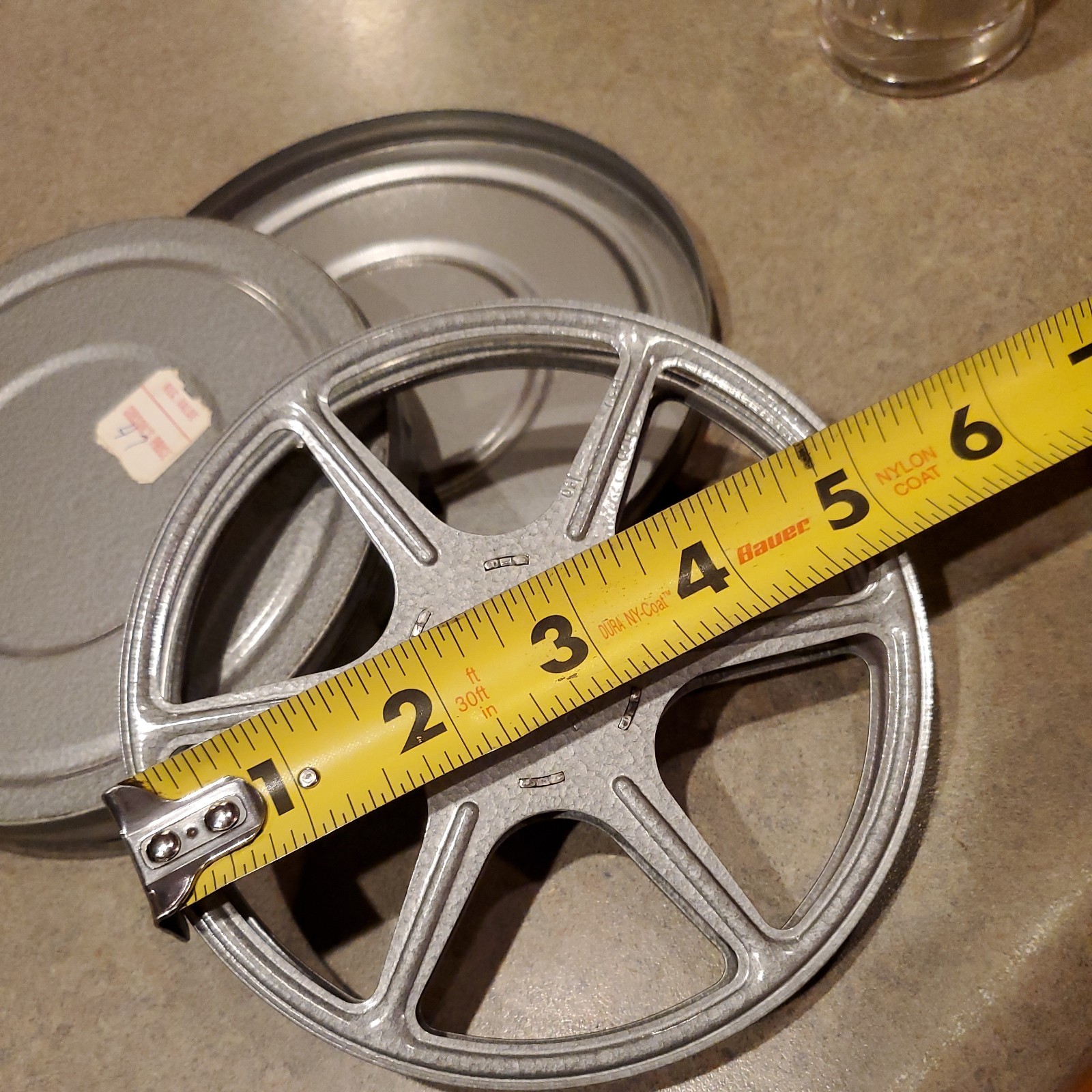 Vintage Metal Super 8mm Film Reel & Canister KENCO Burlington WI Steampunk