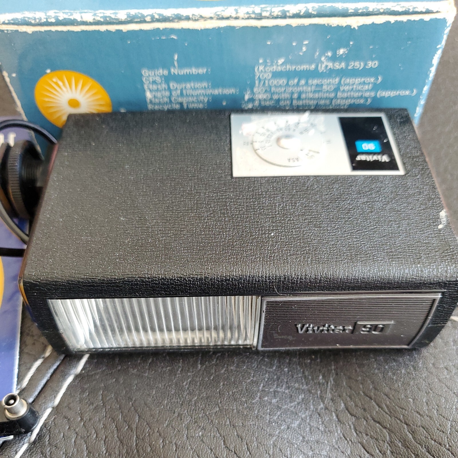 Vintage Vivitar Electronic Flash 90 in Original Box w Original Instructions