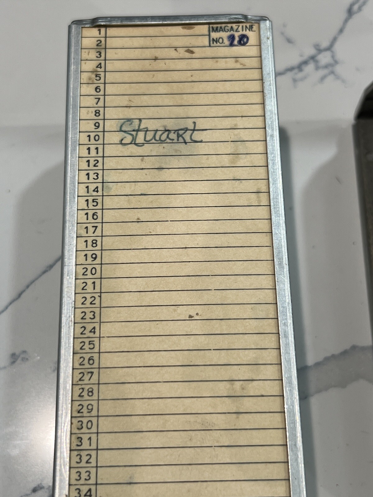 VTG Barnett & Jaffe Baja Portable Slide Storage Case 16 Argus/Airequipt Magazine