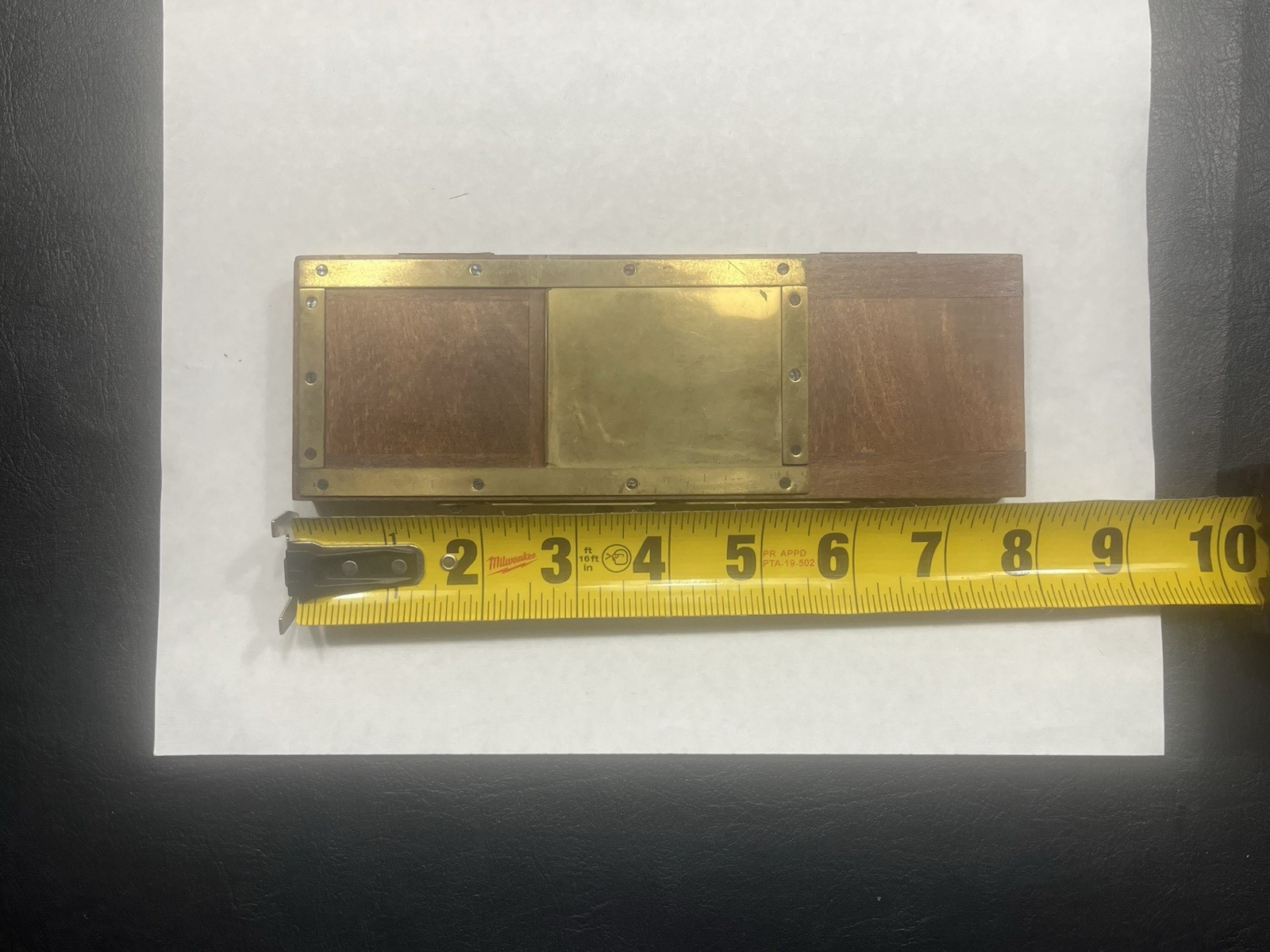 Antique ICA Dresden 9×12 Plate Holder Germany Brass Dark Slide Camera