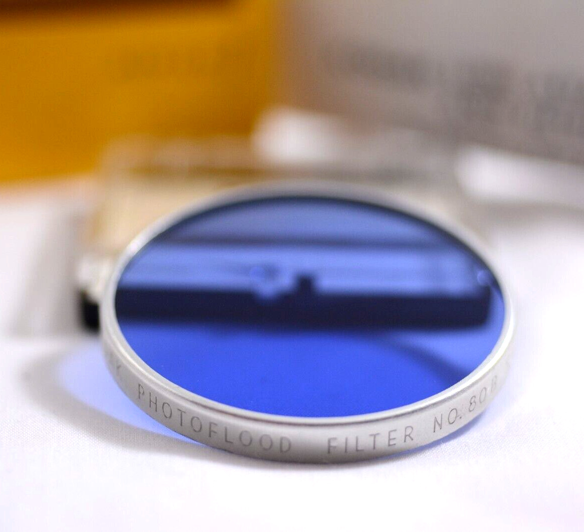 VINTAGE KODAK SERIES 7 NO. 80B PHOTOFLOOD CAMERA LENS FILTER (MINT)