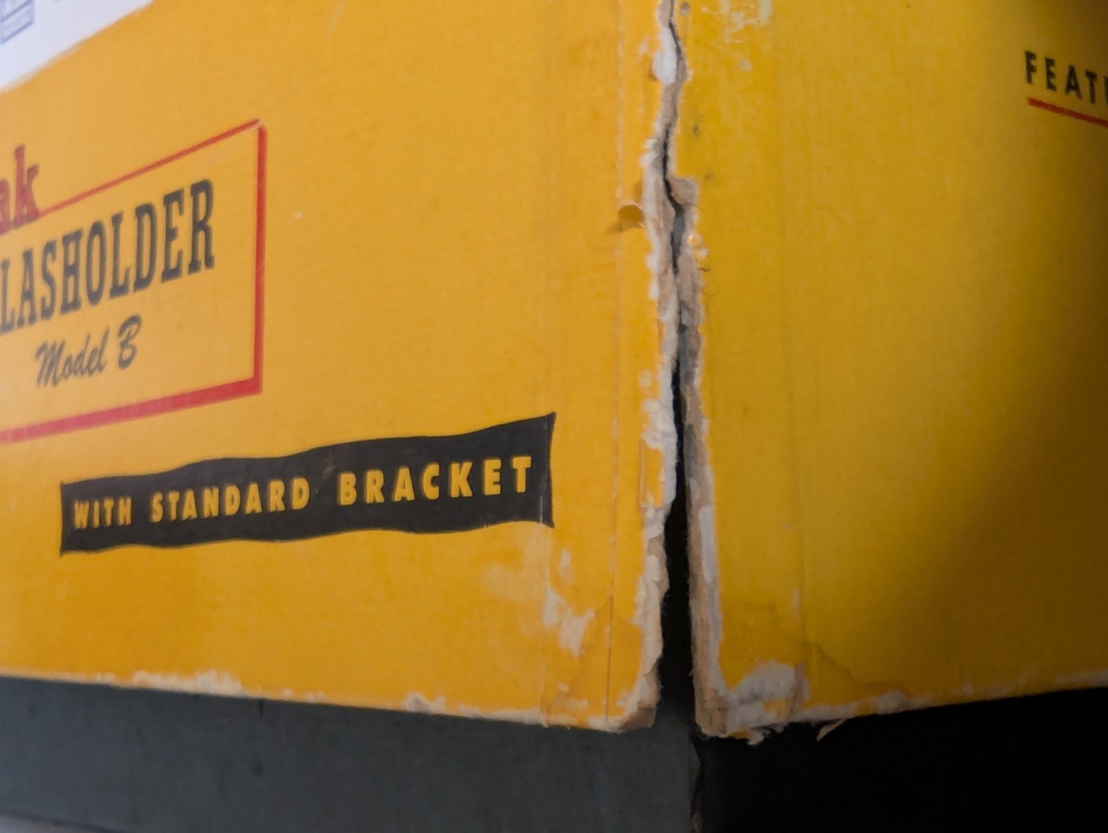 Vintage Kodak Flashholder Model B with bracket and bulb in Original Box
