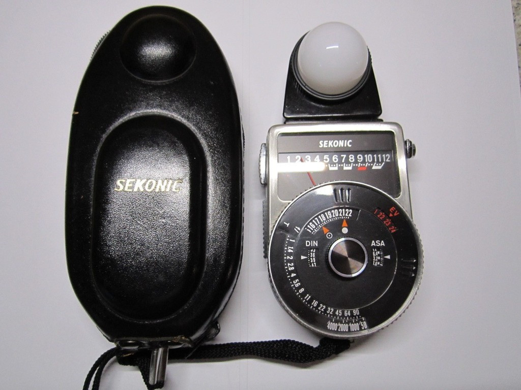 SEKONIC PRO EXPOSURE LIGHT METER for BOLEX 16MM MOVIE CAMERA WORKING BEAUTY!