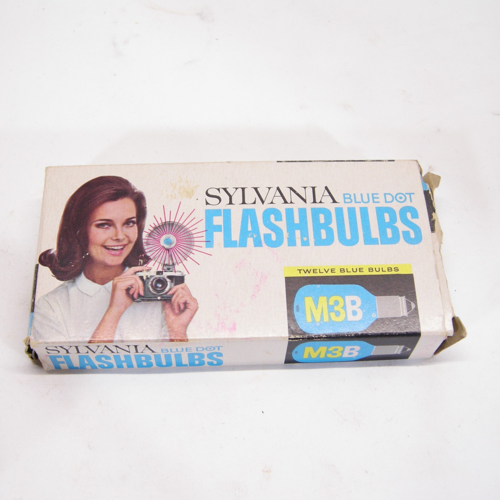 Sylvania Blue Dot Flashbulbs M3B 12-Pack with Original Packaging VINTAGE