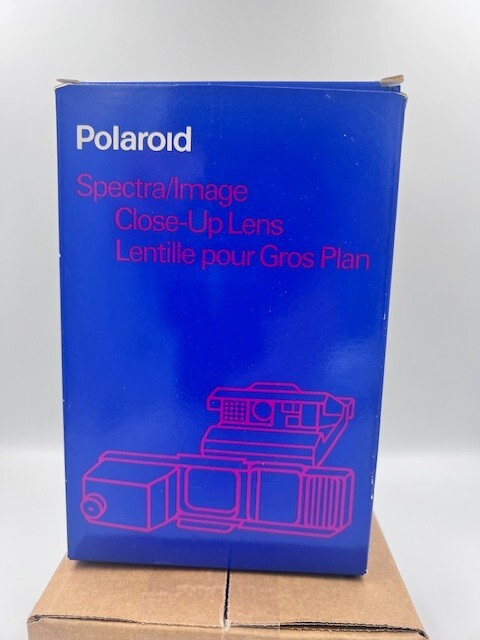 Vintage ￼Polaroid Spectra/Image Close Up Lens with Case, Book & Original Box