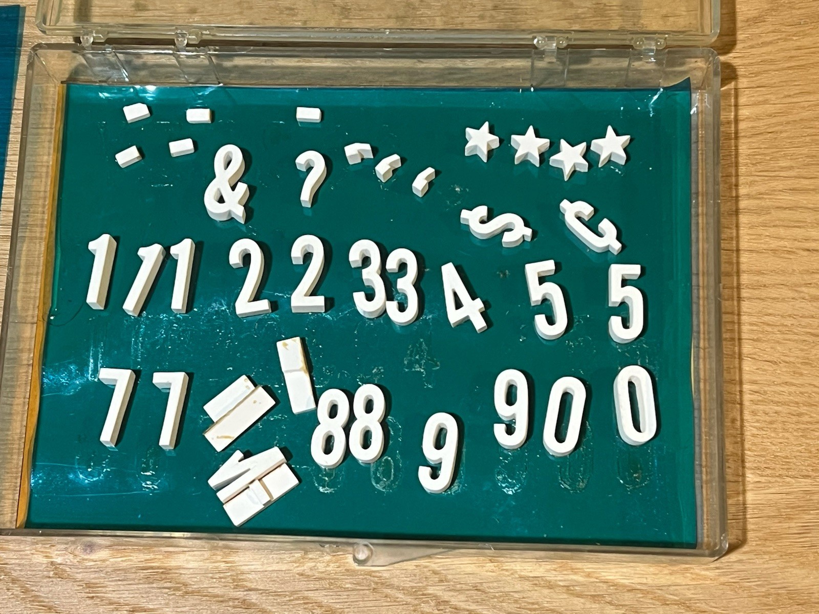 Bell & Howell Filmo Clapperboard Hollywood Movie Title Set Porcelain Ceramic