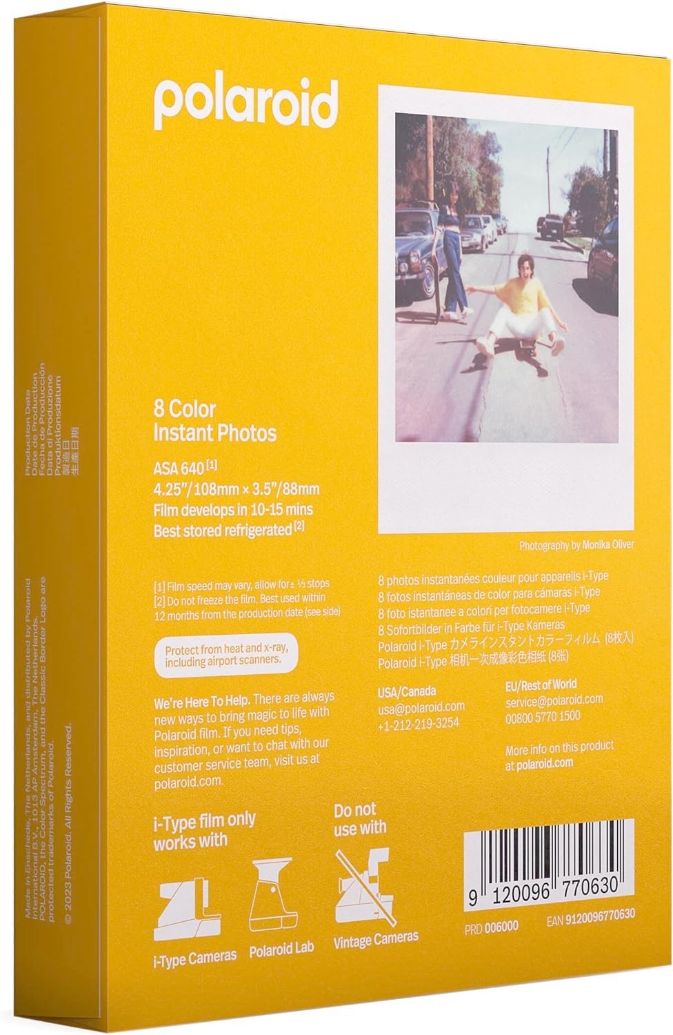 Polaroid i-Type Color Glossy Instant Film for Polaroid Now, Lab, and OneStep2…