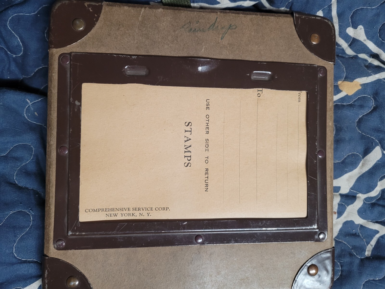 VINTAGE Film Reel Canister Case Shipping Box Mailer 8″ X 8″ X 1 1/4″