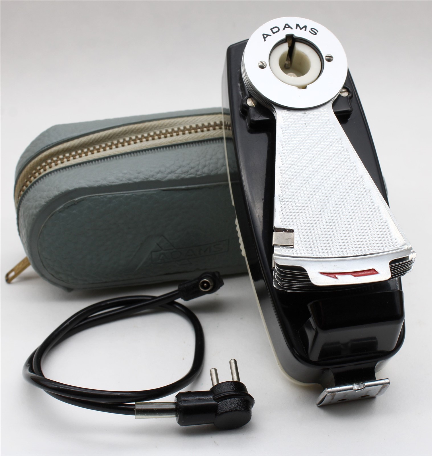 ADAMS Collapsible Folding Pocket Fan Flash Unit 5″ Dia. w/PC Cord Made in JAPAN