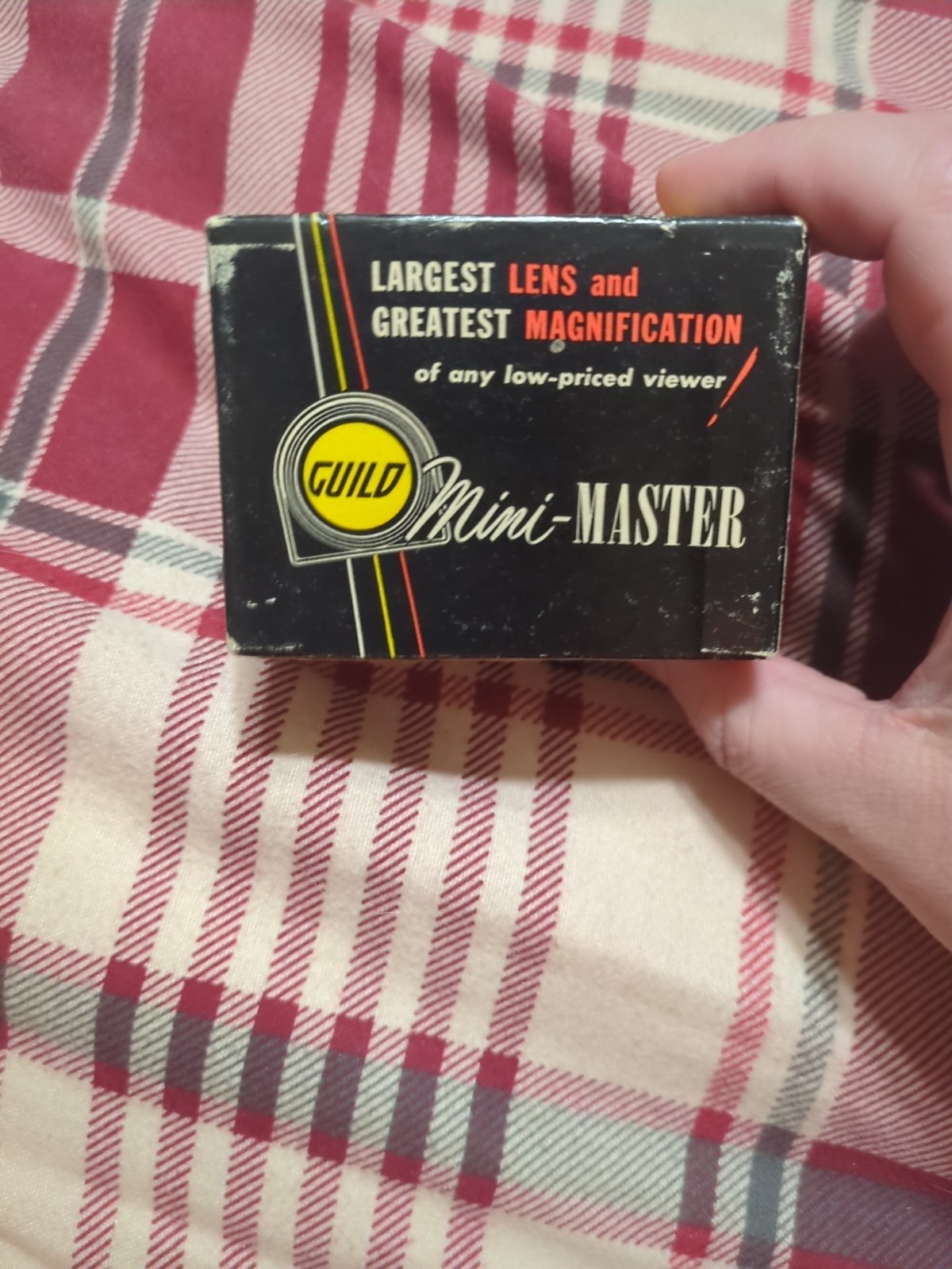 VINTAGE 1950s CRAFTMAN’S GUILD MINI-MASTER SLIDE VIEWER WITH ORIGINAL BOX