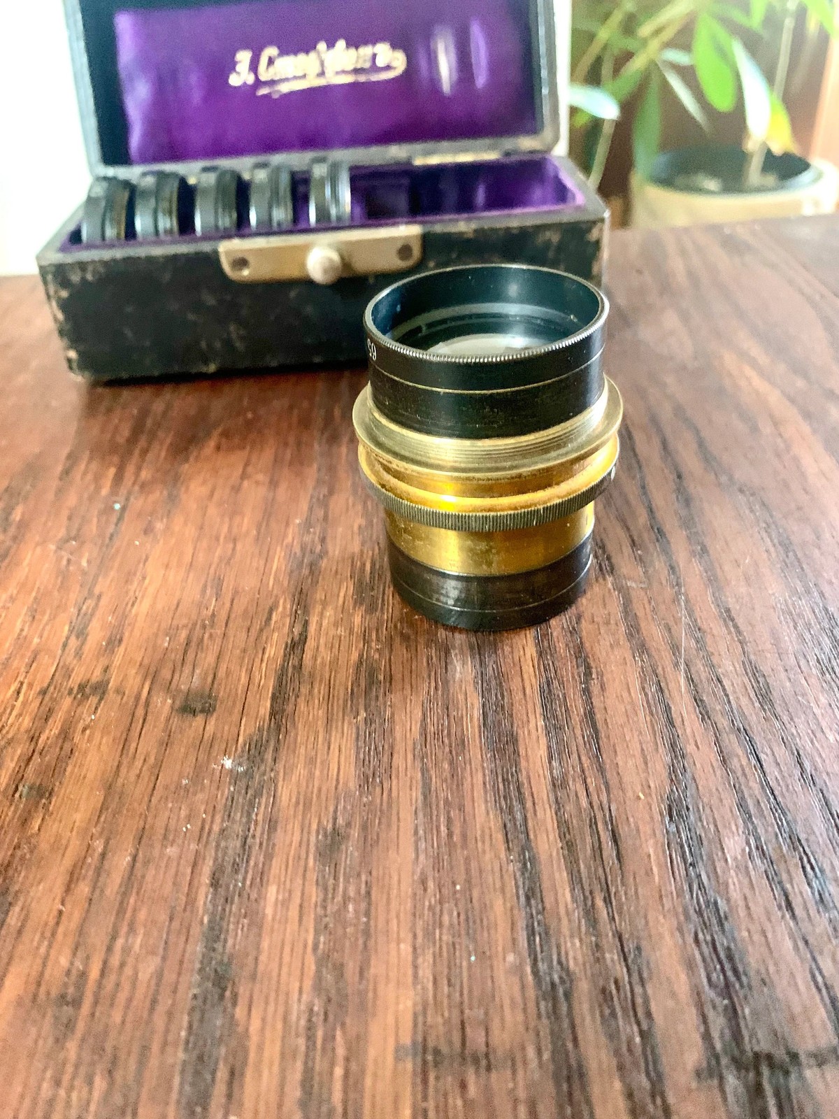 Antique Lens Casket Set | Emil Busch Vademecum Lens Gasket Set | 7 Lens 15-75mm