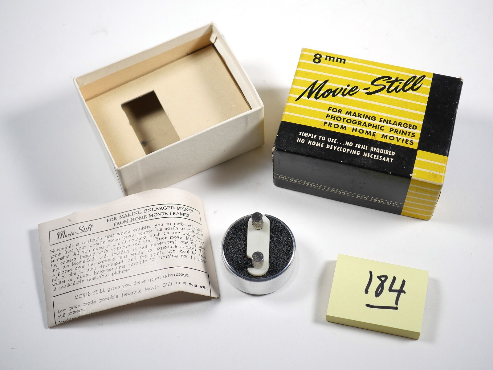 MovieCraft – Movie-Still 8mm Make Prints from Home Movies + Box w/Instructions