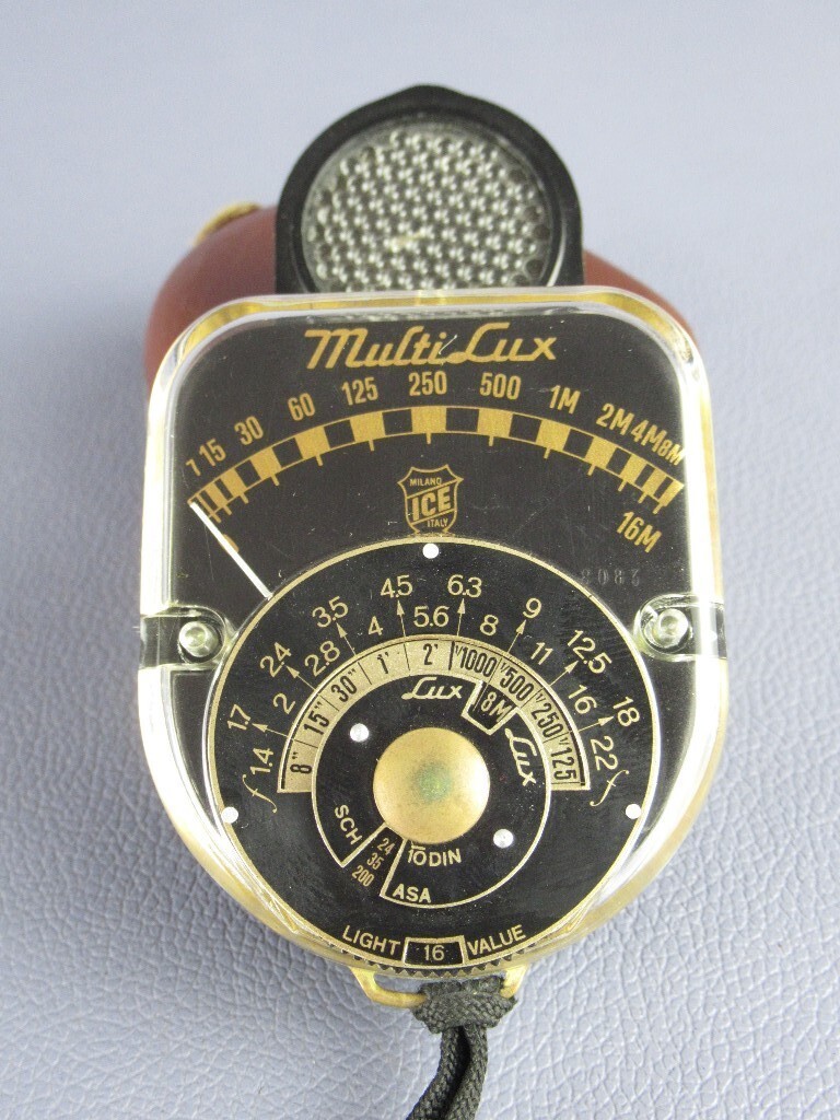 Multilux Ice Analog Exposure Meter Vintage Photography Instrument From The 1960S