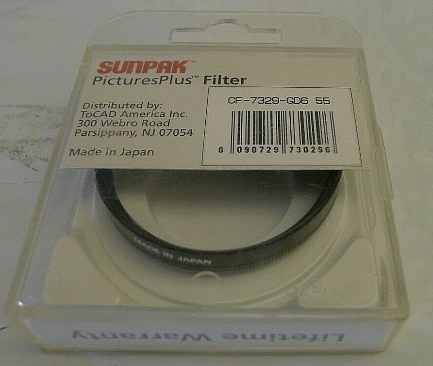 Sunpak 55mm GC-Gray Graduated GD6 Filter +Protective Case – Japan