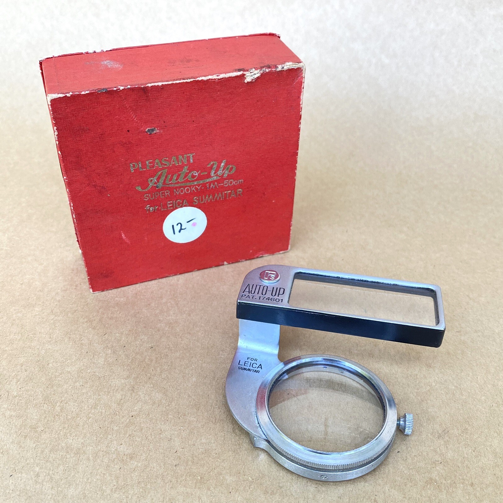 Pleasant Auto-Up Super Nooky 1M-50CM For Leica Summitar W/ Original Box, NICE