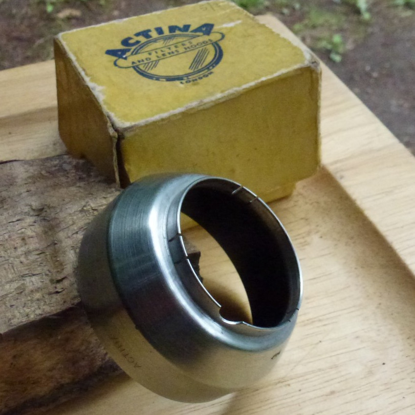A37 37mm push fit slip on lens hood chrome brass, voigtlander fit