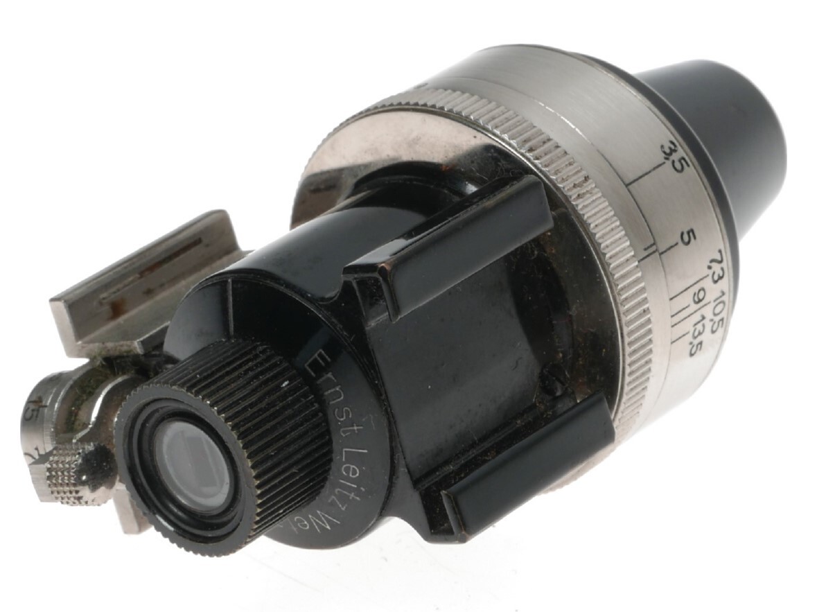 Leitz Viewfinder Universal Nickle black VIDOM camera Leica 2nd type
