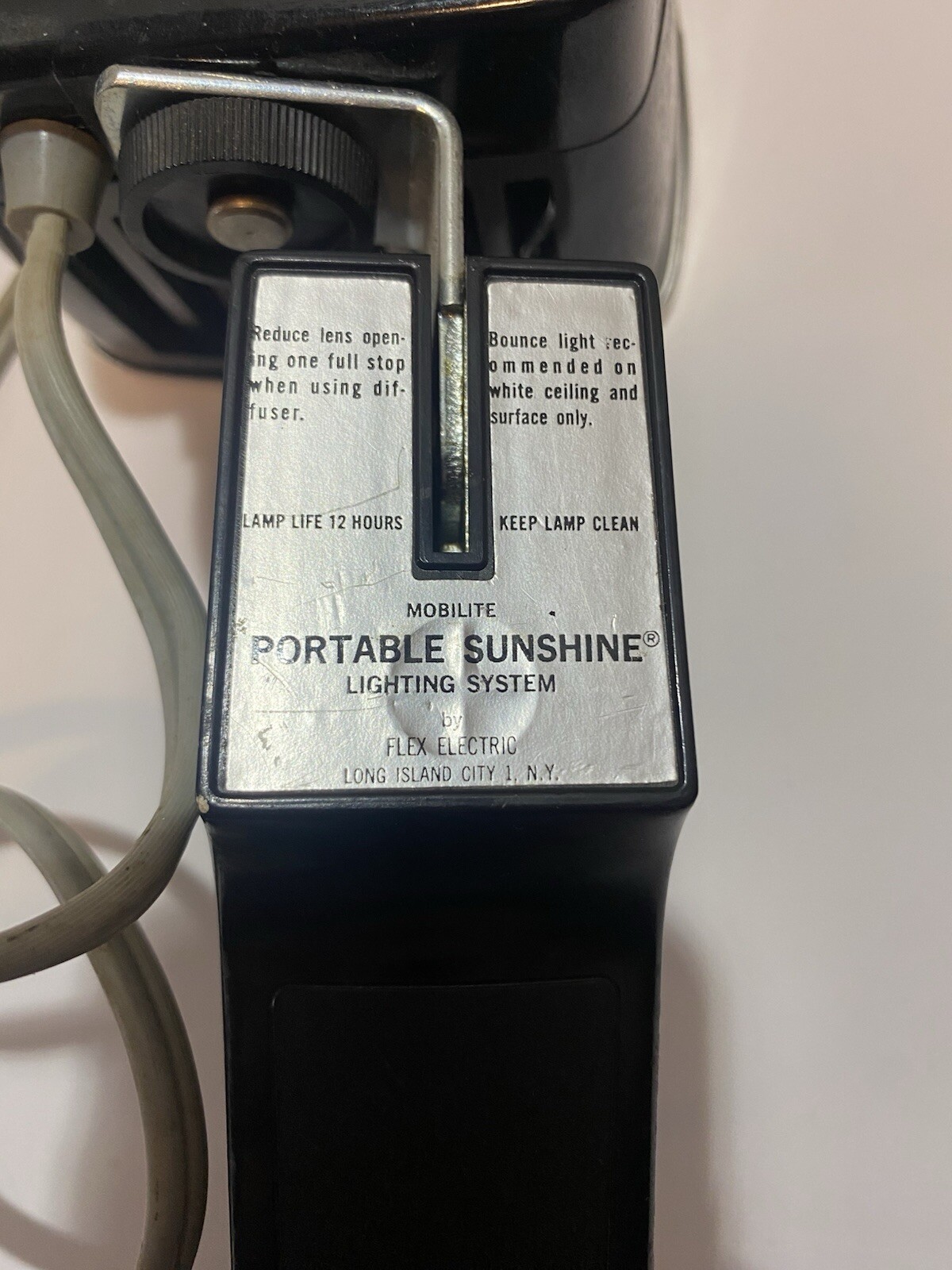 Vintage Flex Mobilite Portable Sunshine Camera Movie Lighting System Works