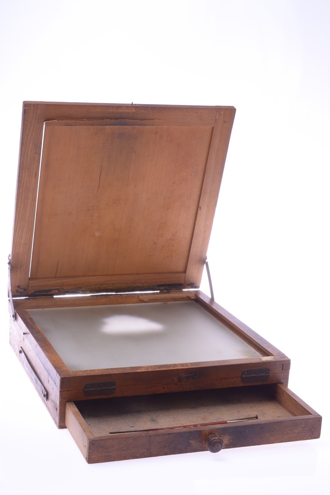 ✅ ANTIQUE RETOUCH, RETOUCHING DEVICE LARGE 28X28CM FORMAT MIRROR & FOCUS SCREEN