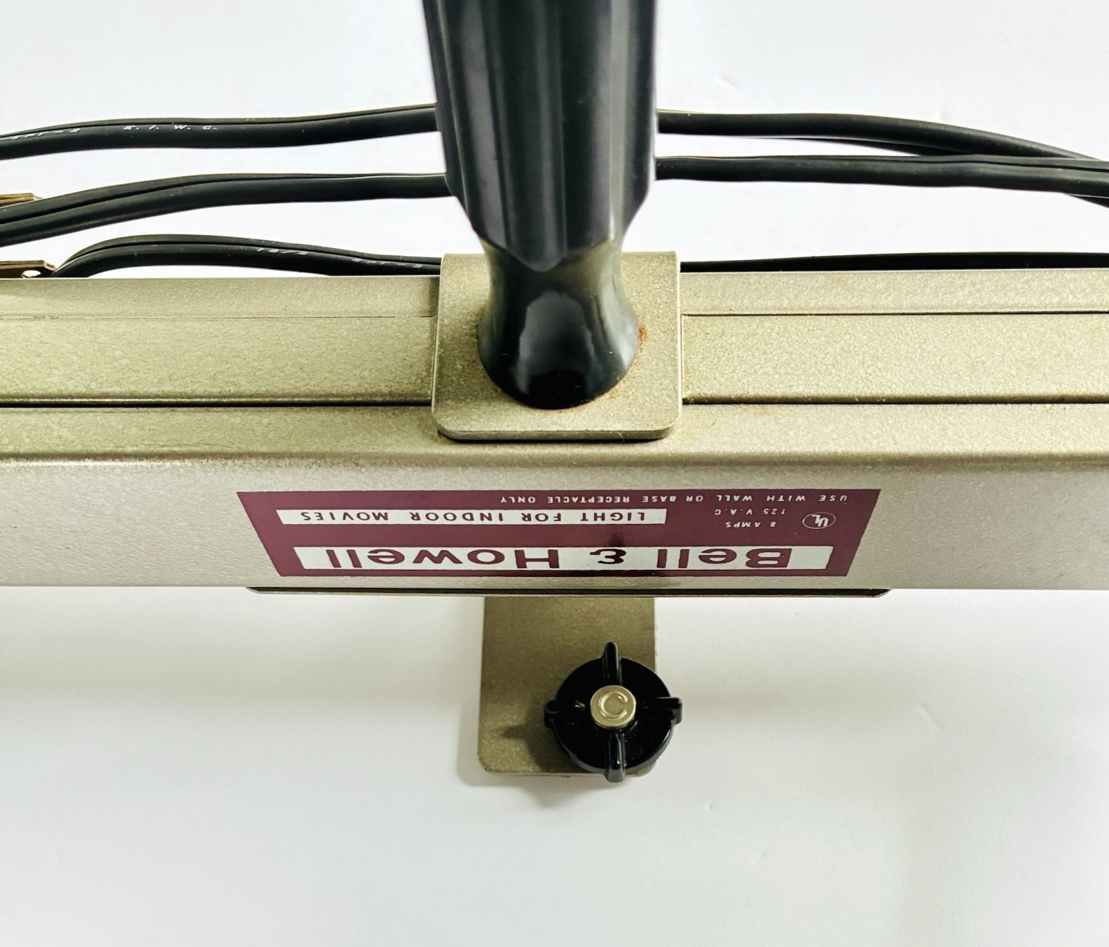Vintage Bell & Howell Light Bar Lamp Filming Movies Video with Bulbs & Box Works