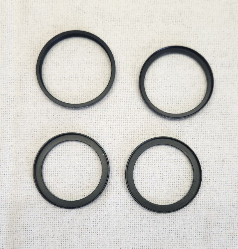 Vtg Lot Camera Lens Filters Zeikos Kodak 49mm 52mm Step Up Rings Old Photography