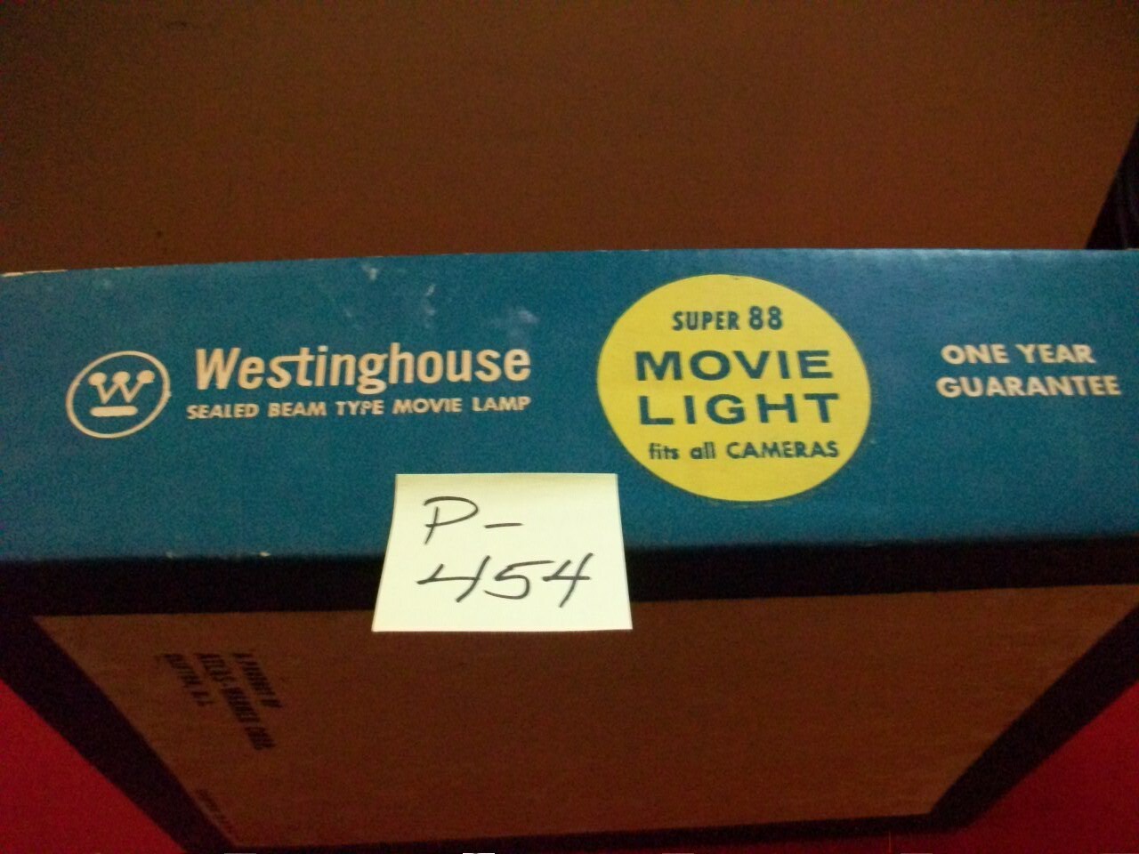 VINTAGE COLLECTIBLE WESTINGHOUSE 650 WATT SEALED BEAM SUPER 88 MOVIE LIGHT WORKS