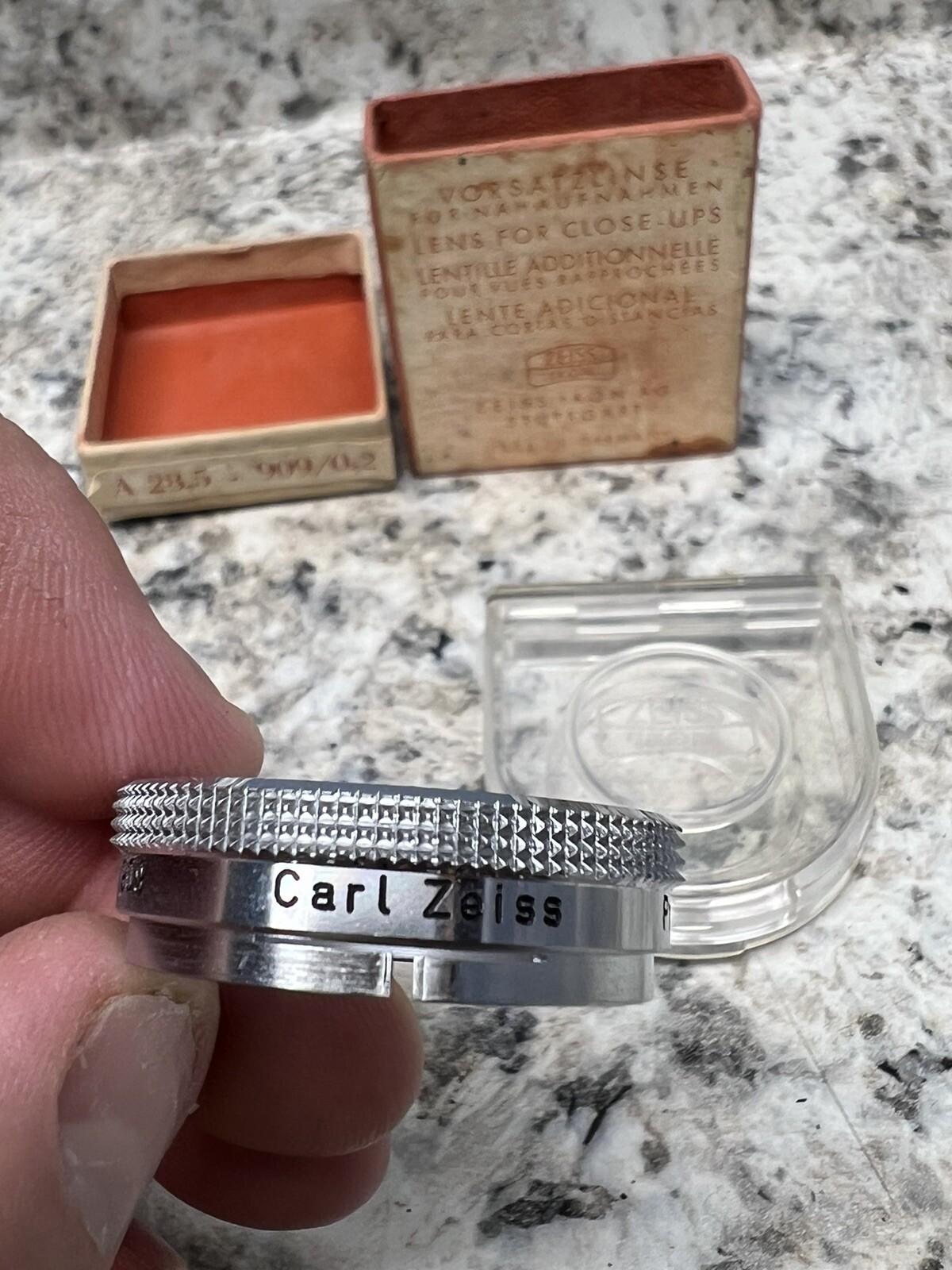 Zeiss Ikon 909/0.2 28.5mm Proxar Push on Filter With Plastic Case in Box