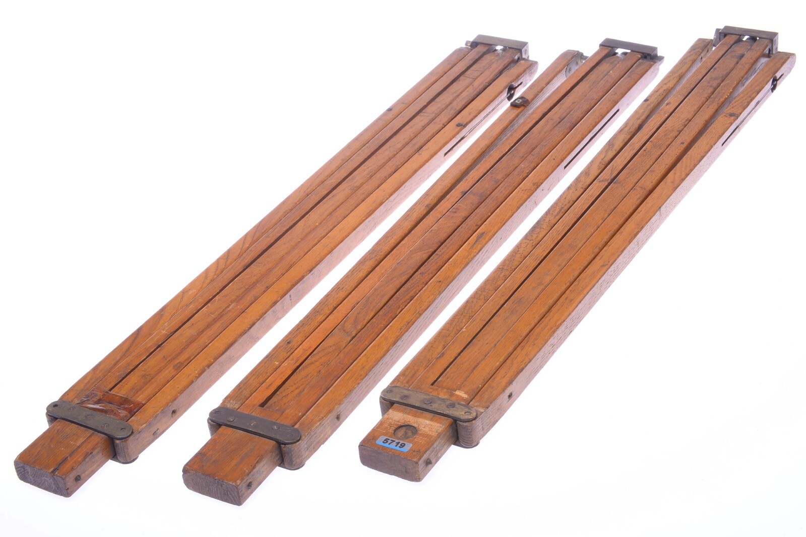 ✅ ANTIQUE WOOD TRIPOD 144CM, 56.69″ THORNTON? ROSS? LANCASTER? FIELD CAMERAS