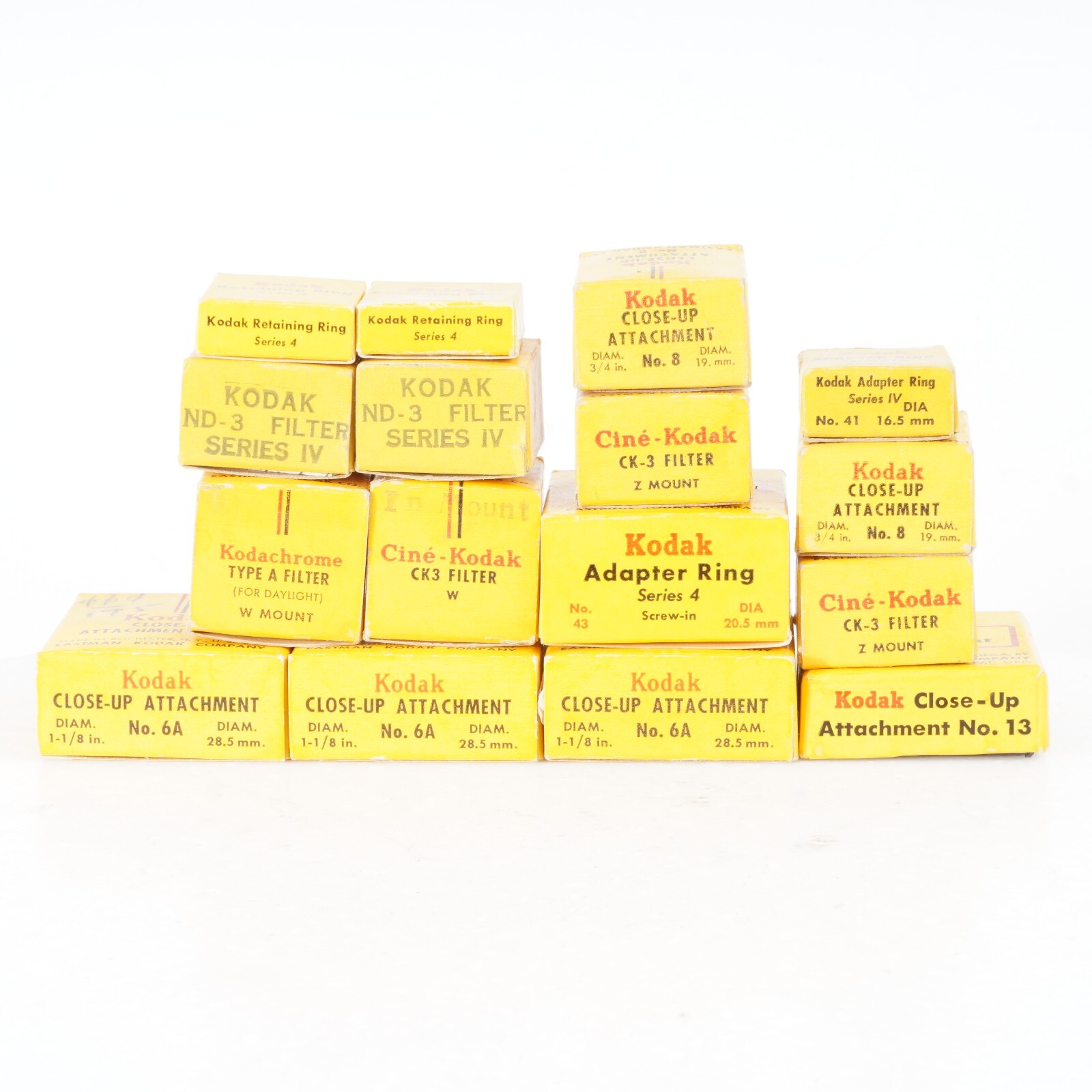 :(16pc) Lot of Miscellaneous Kodak Series Rings Close Up Filters & Attachments