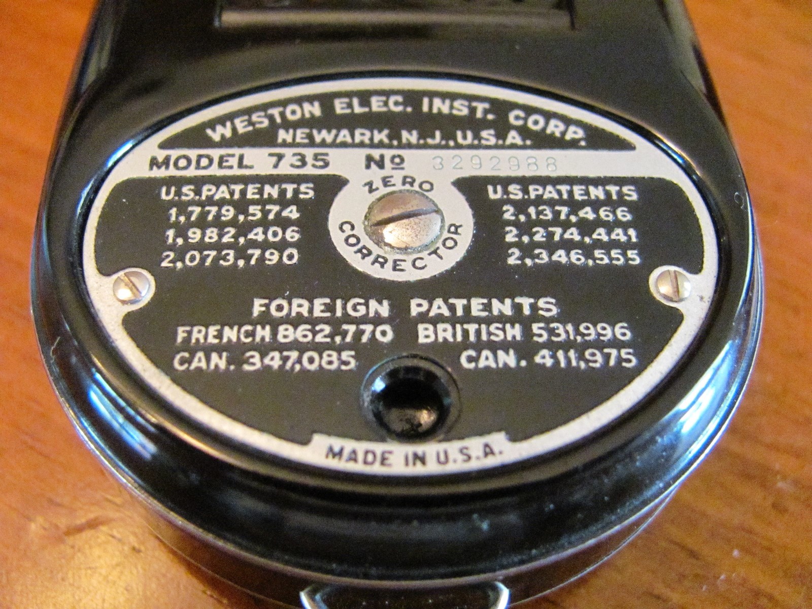 VINTAGE ‘WESTON MASTER II’ WESTERN ELEC.INST.CORP UNIVERSAL EXPOSURE METER +CASE