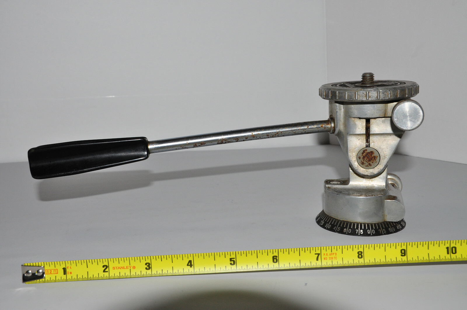 Bolex Paillard Adjustable Pan Tilt Tripod Head Switzerland Fabrication Suisse