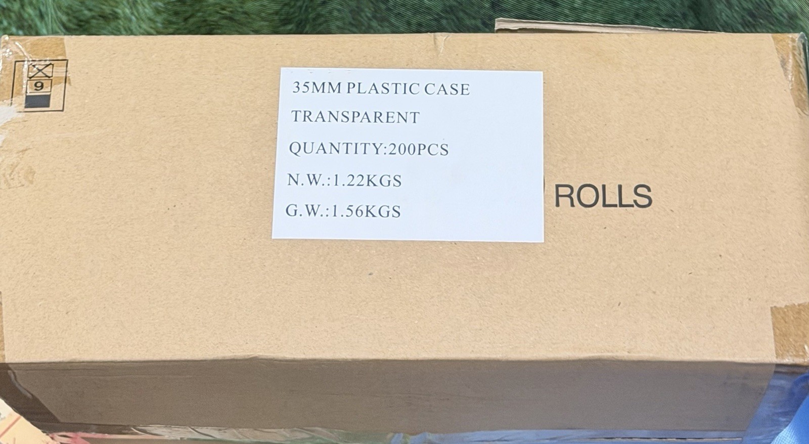 35MM PLASTIC CASE WITH COVER TRANSPARENT 200 PCS