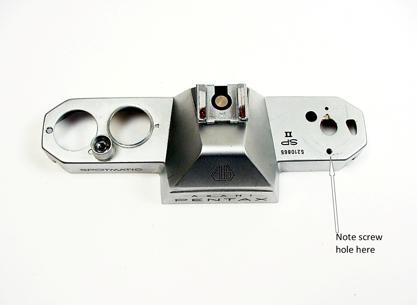 Pentax Spotmatic SP II camera top | $15.75 | #5210xxx |