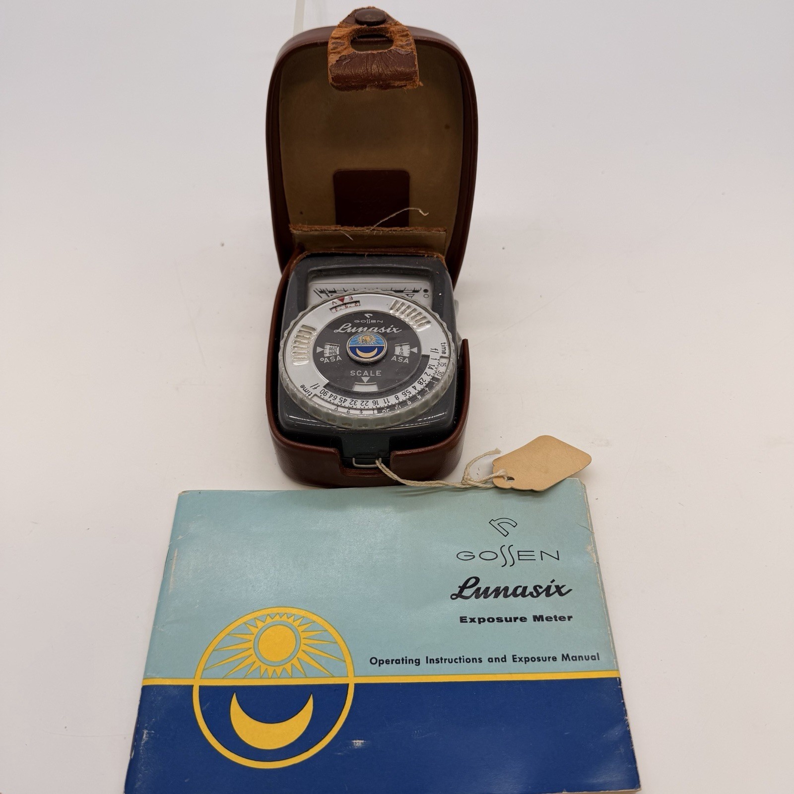 Gossen Lunasix Exposure Light Meter Camera West Germany WORKING + Case