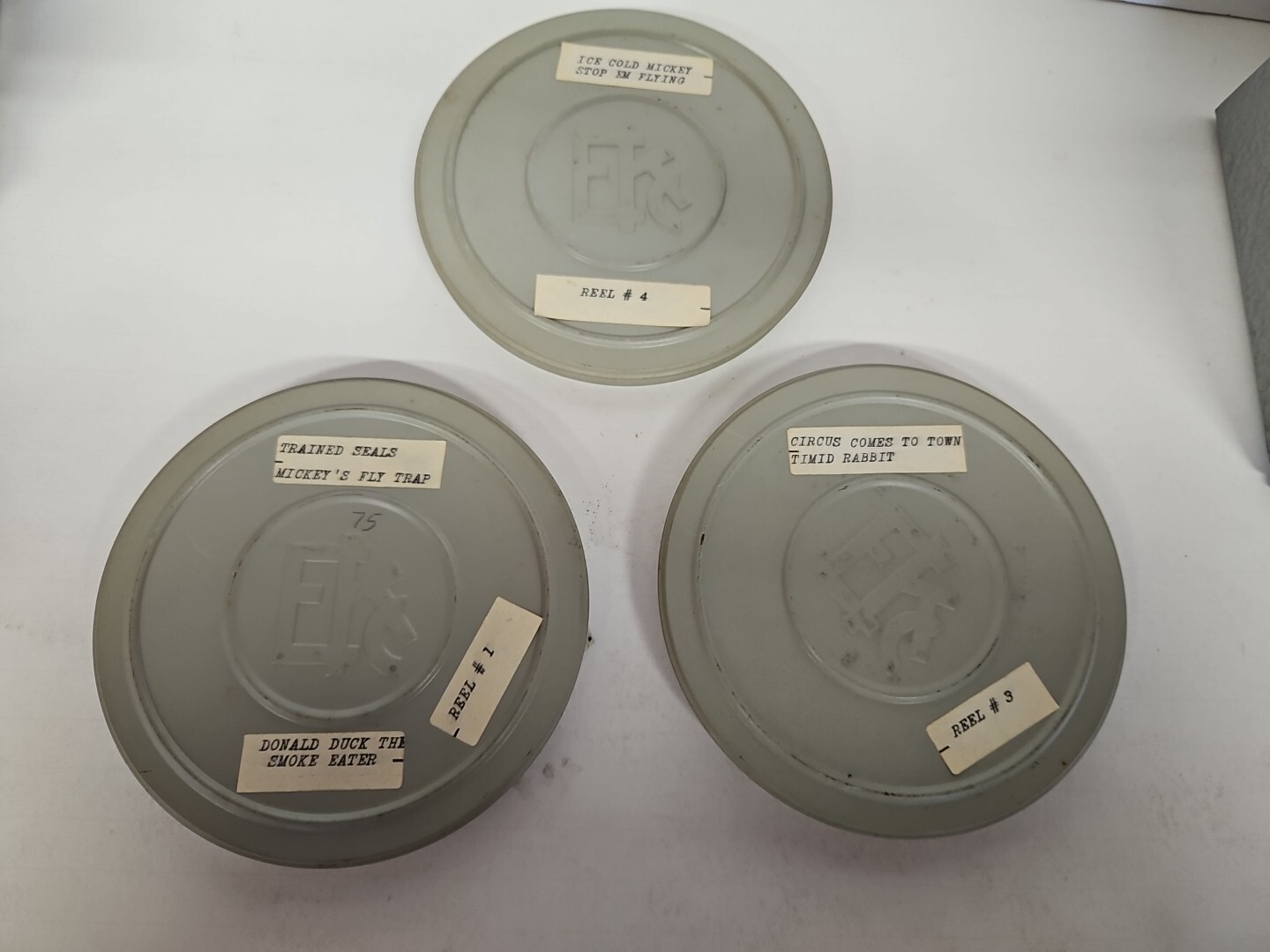 Brumberger Vintage Metal Film Can Storage Case Box with Three Film Containers