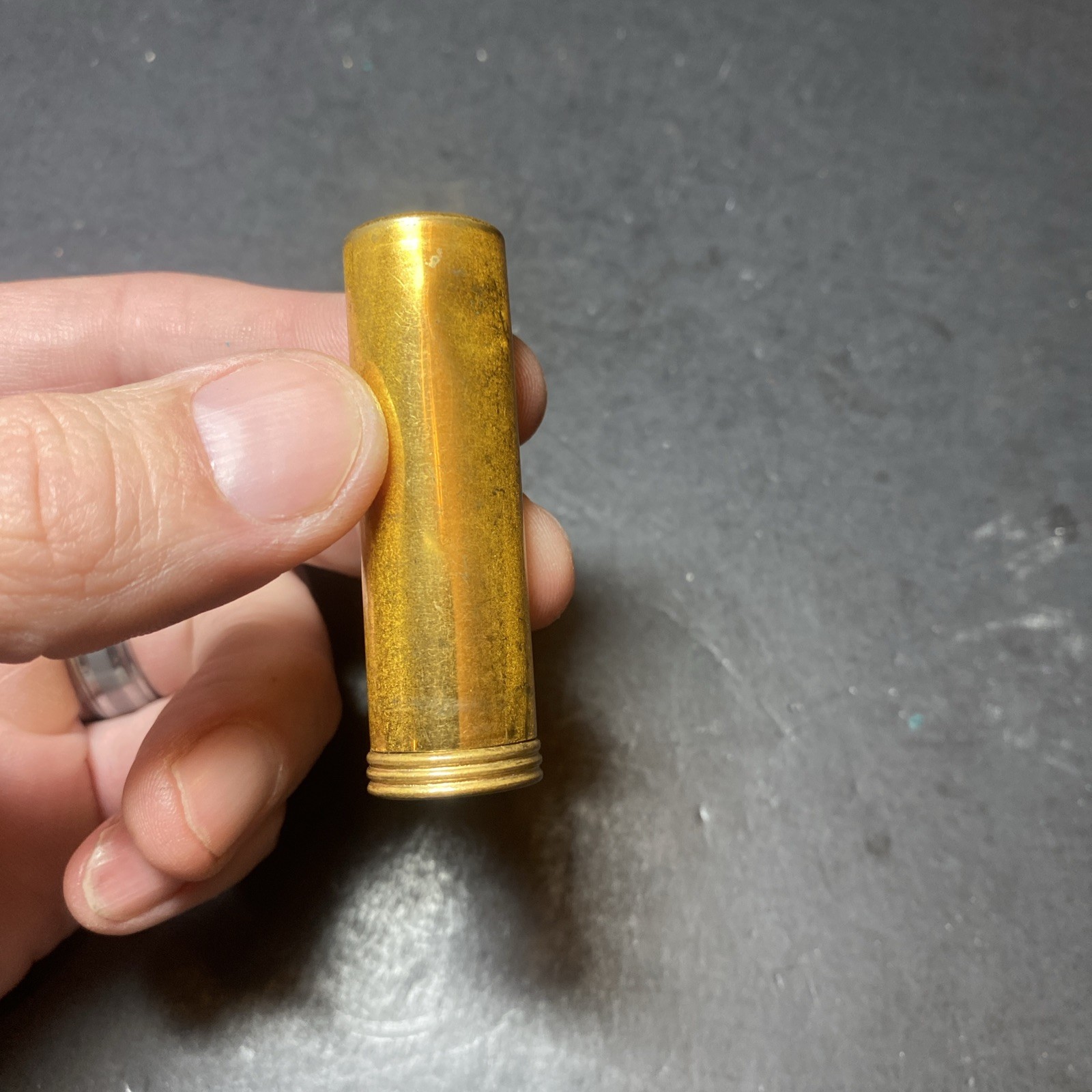 Vintage Retractable Camera Brush Lipstick Style Gold Toned Container EXCELLENT!!