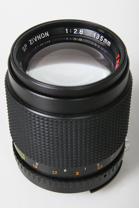SP Zivnon 135mm f2.8 Telephoto Lens. Nikon AI Mount manual focus, as is READ