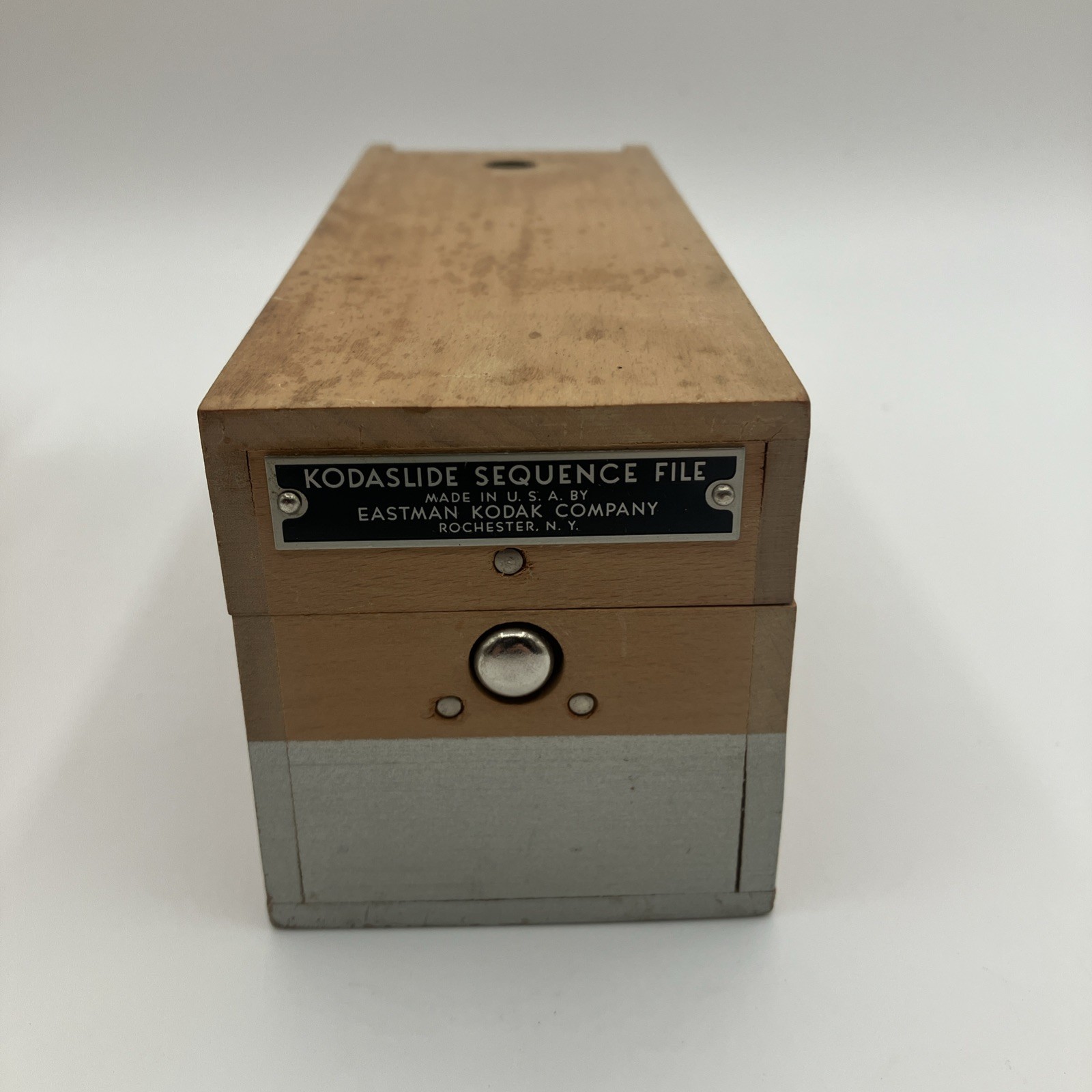 Vintage Wooden Kodaslide Sequence File Box Eastman KODAK Company USA Lot of (3)
