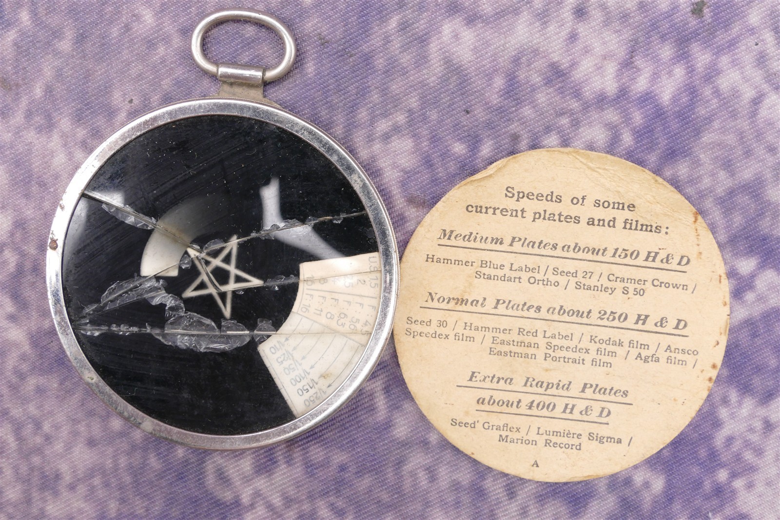 Ica Diaphot Extinction Meter with Case and Instructions “Cracked Glass”