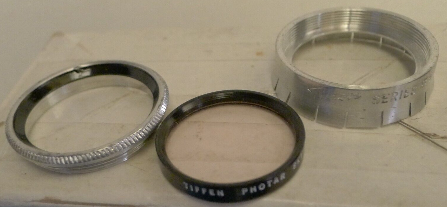 Tiffen Series #5 PushOn Adapter Ring 35mm & Tiffen Photar Sky Series Five Filter
