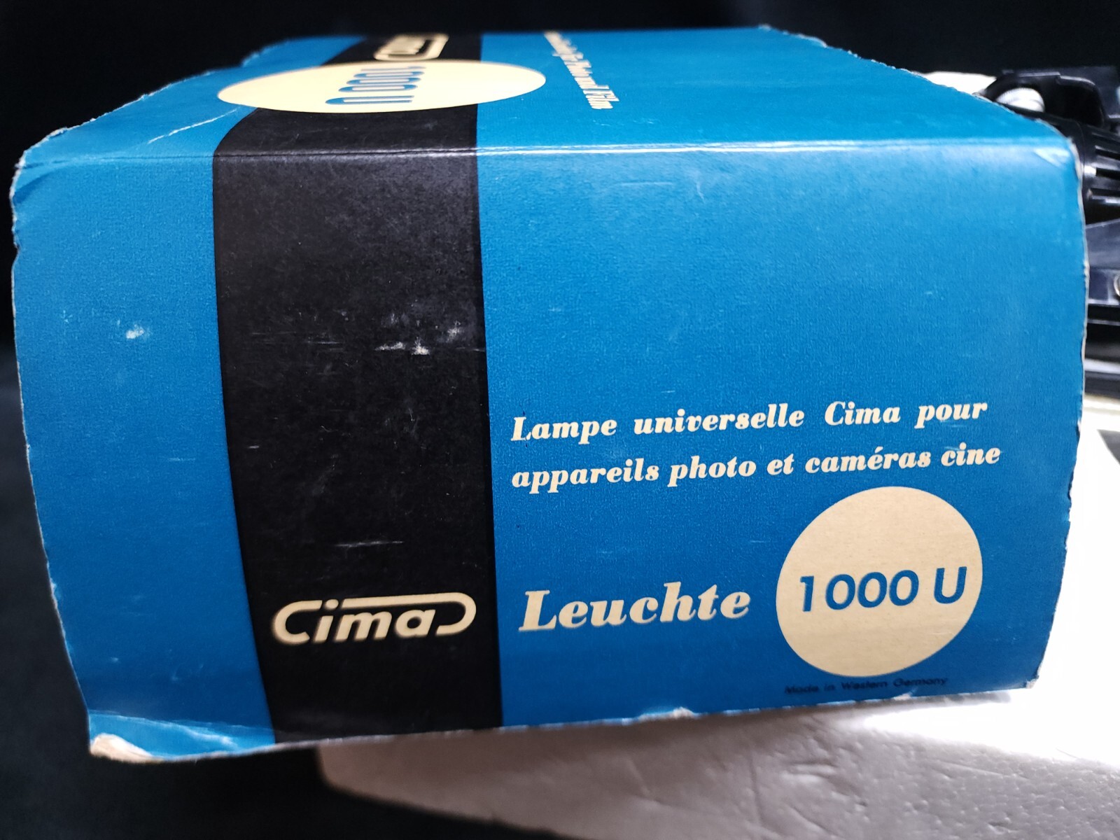 Vintage CIMA 1000U 1000W Universal Photo Film Halogen Movie Light Floodlight