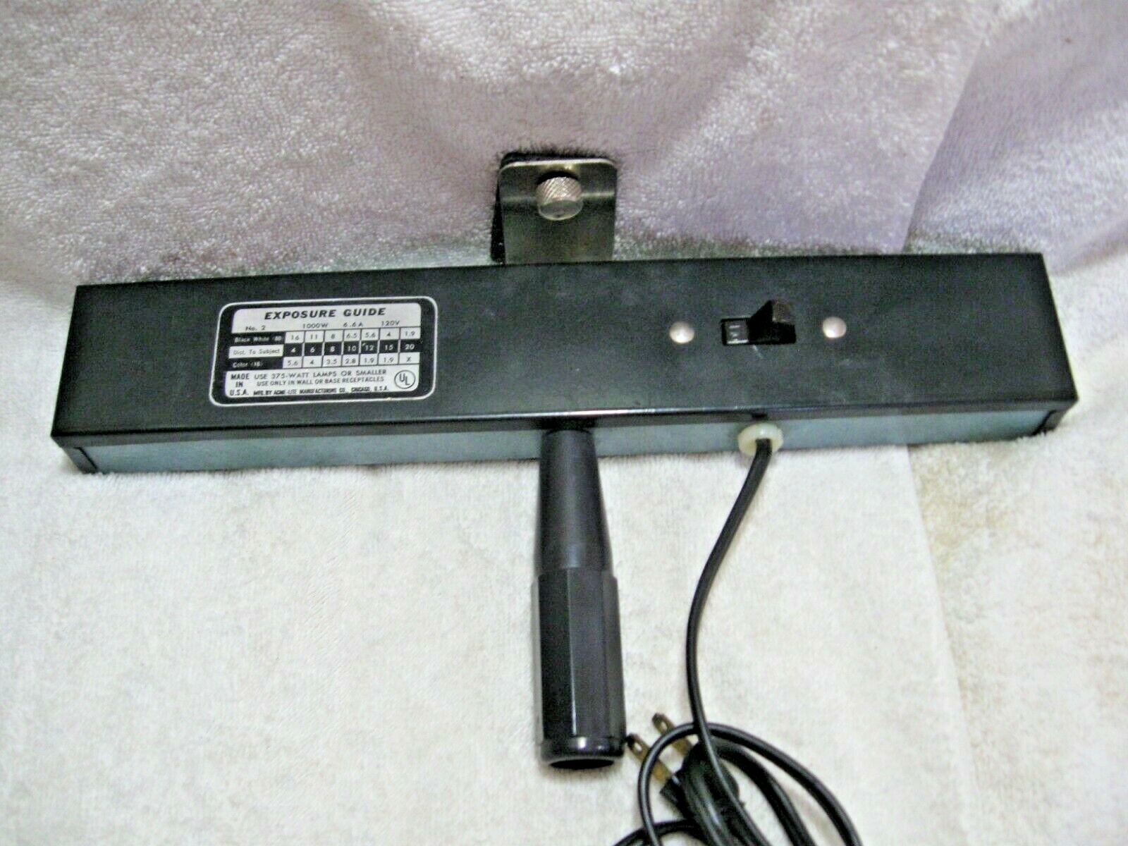 Vintage Collectible MOV-E-LITE 2 Bulb Fixture With Original Box-Camera-Photo-RV!