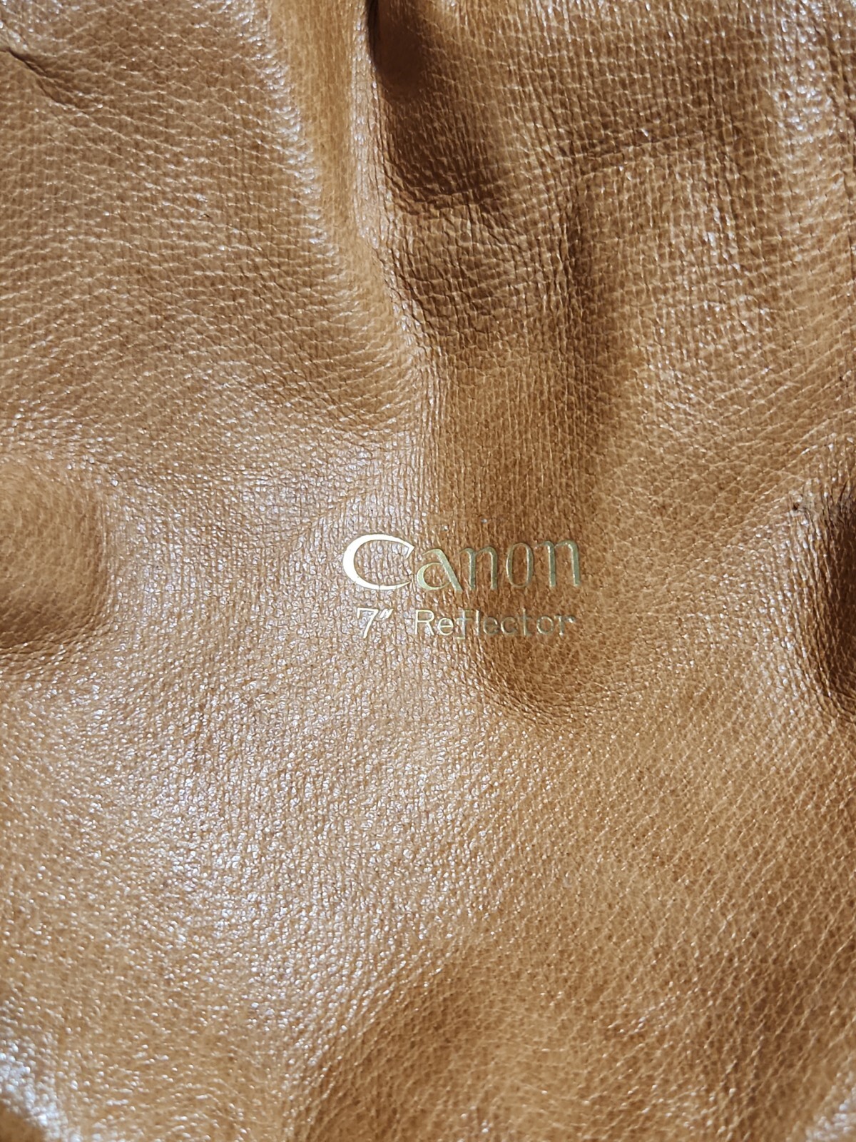 Canon 7 inch Reflector with Tan Case Vintage