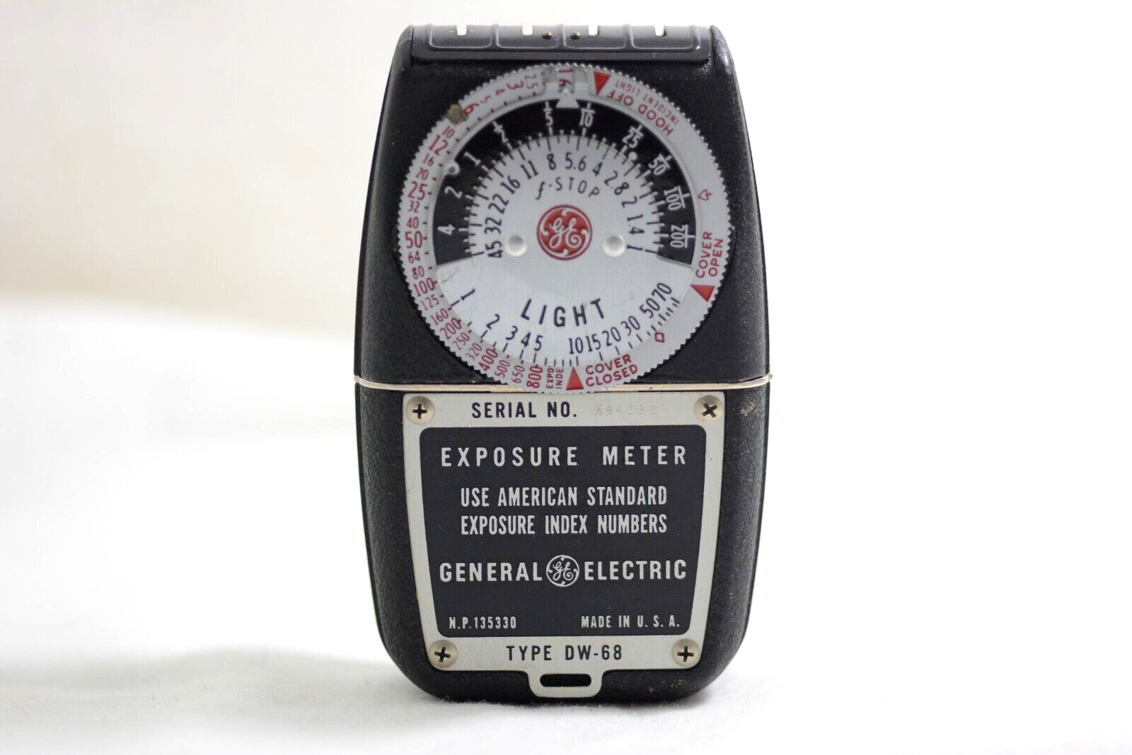 VINTAGE GENERAL ELECTRIC DW-68 CAMERA EXPOSURE LIGHT METER (EXCELLENT)