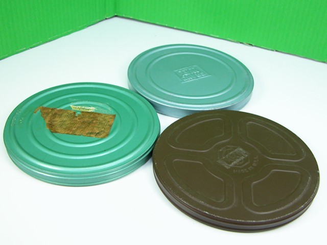 Set of 3 200 Foot METAL FILM CANS For Super 8 and Regular 8mm Movie Film